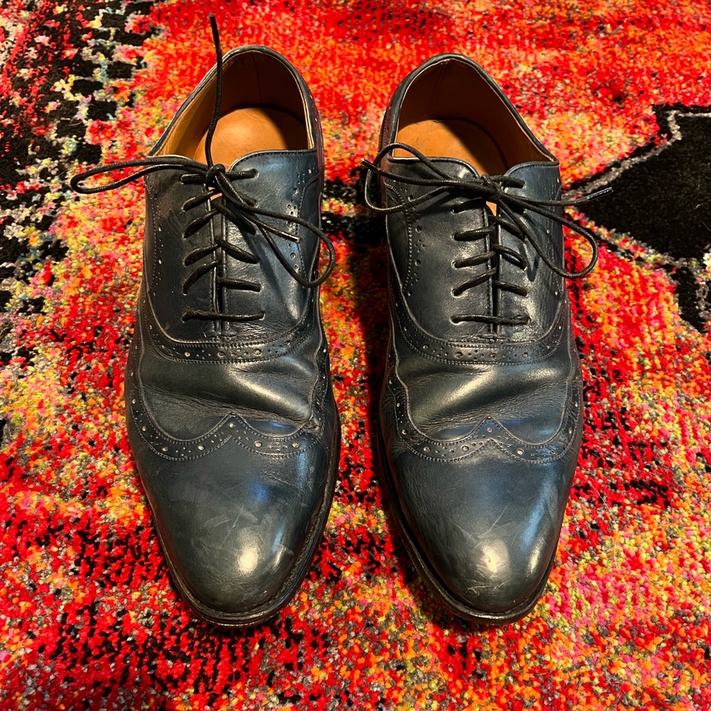 Bally Dress Shoes and Peacock Blue size 10 EEE